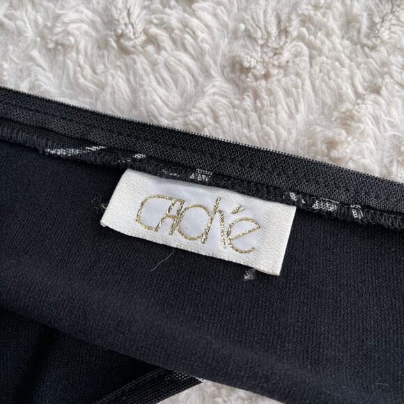 Cache geometric mesh maxi dress sheer Tadashi vintage 90s prom formal cocktail S - Picture 4 of 15